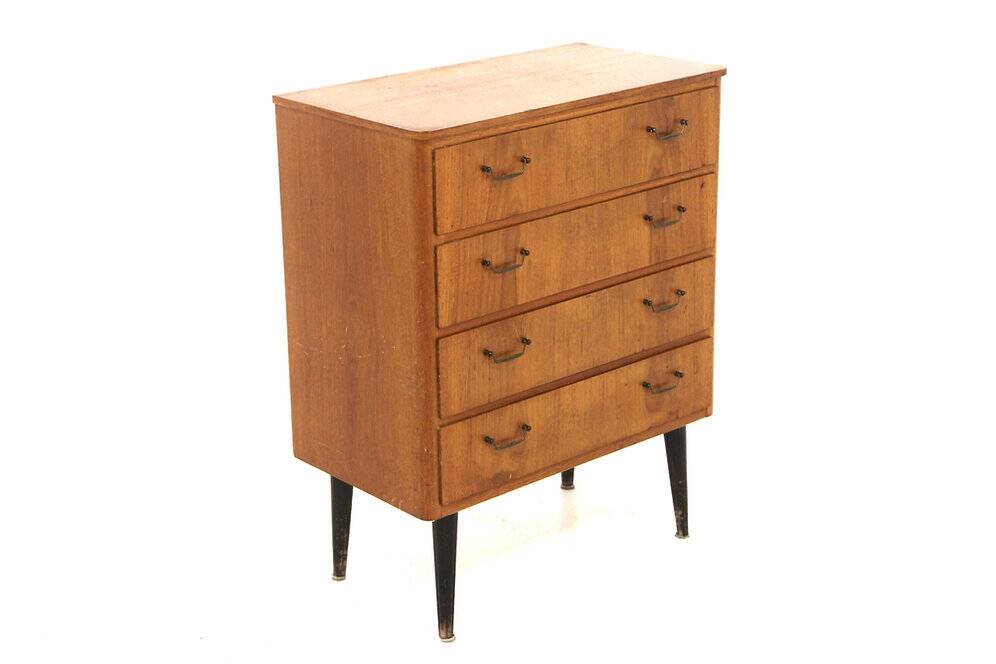 Scandinavian teak chest of drawers, Sweden, 1950