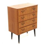 Scandinavian teak chest of drawers, Sweden, 1950
