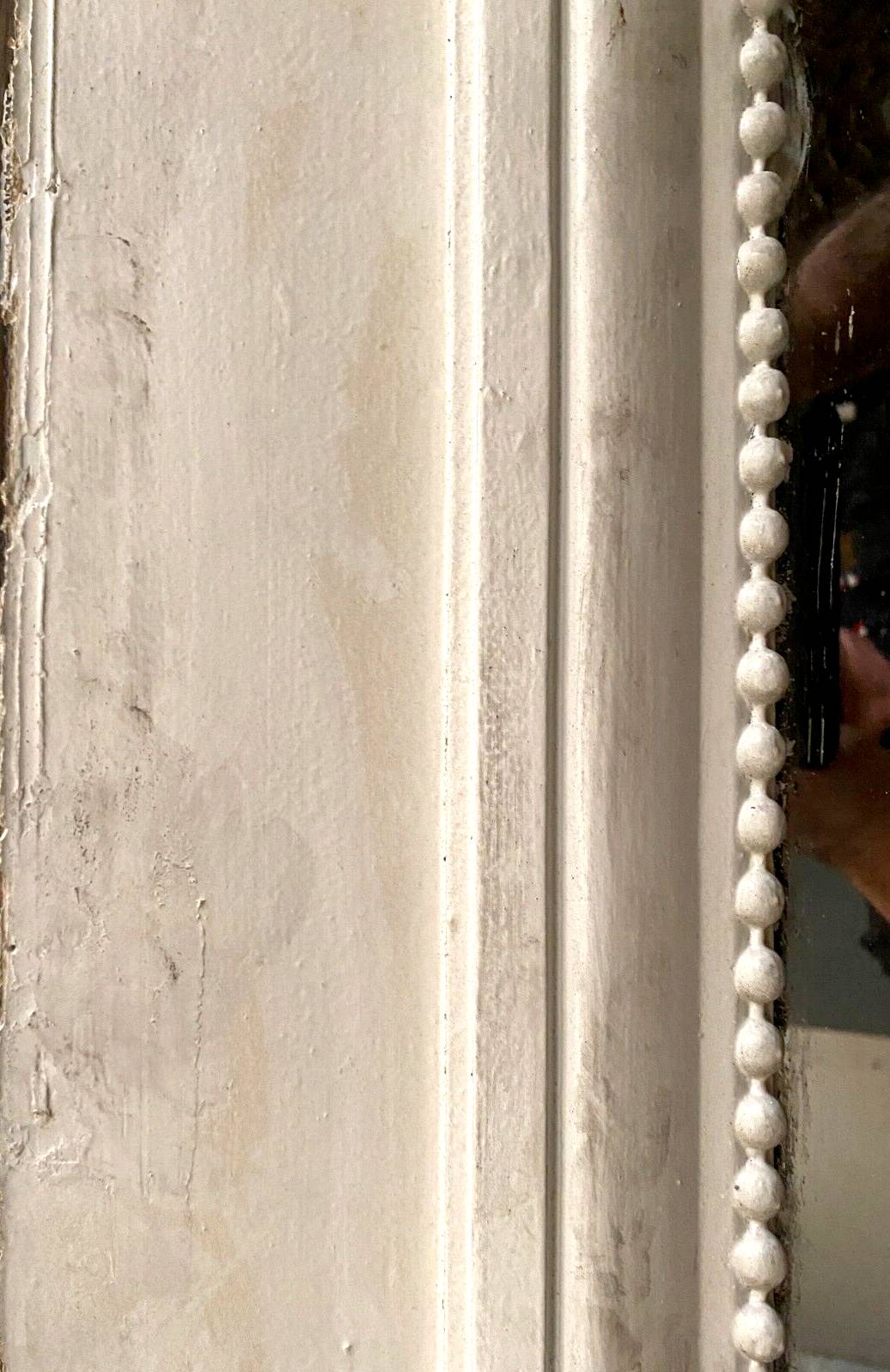 Napoleon III style mirror in carved wood and stucco 19th century