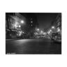 Tirage photographique encadré Paris en 1965 rue marx dormoy by night