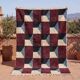 Handwoven natural wool rug, size 200/300 cm.