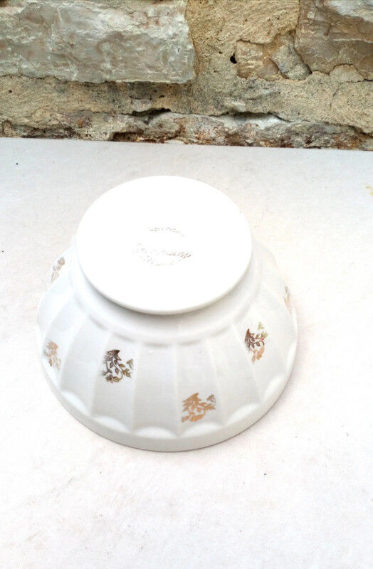Vintage Longchamp porcelain faceted bowl