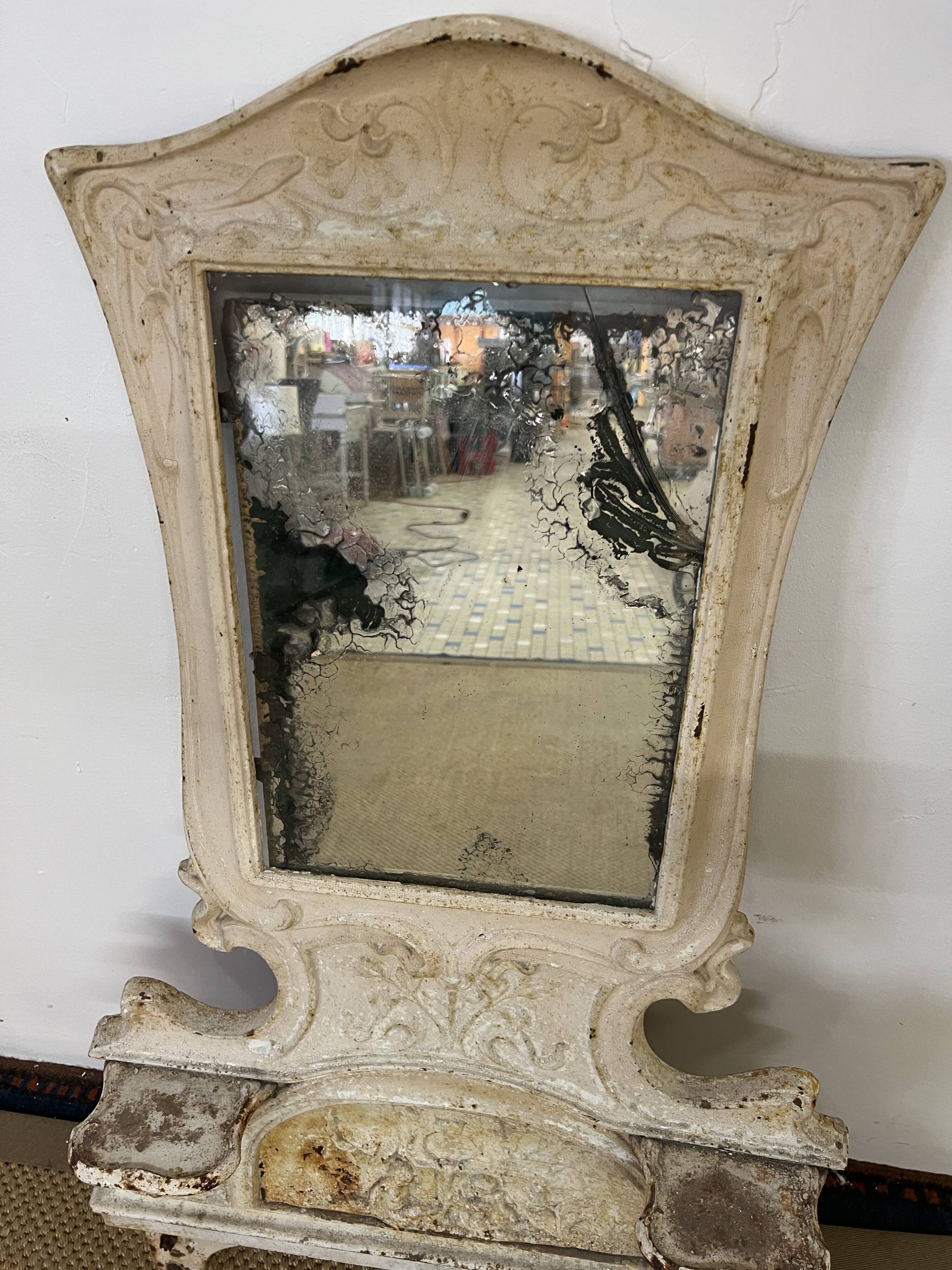 Art Nouveau metro fountain mirror