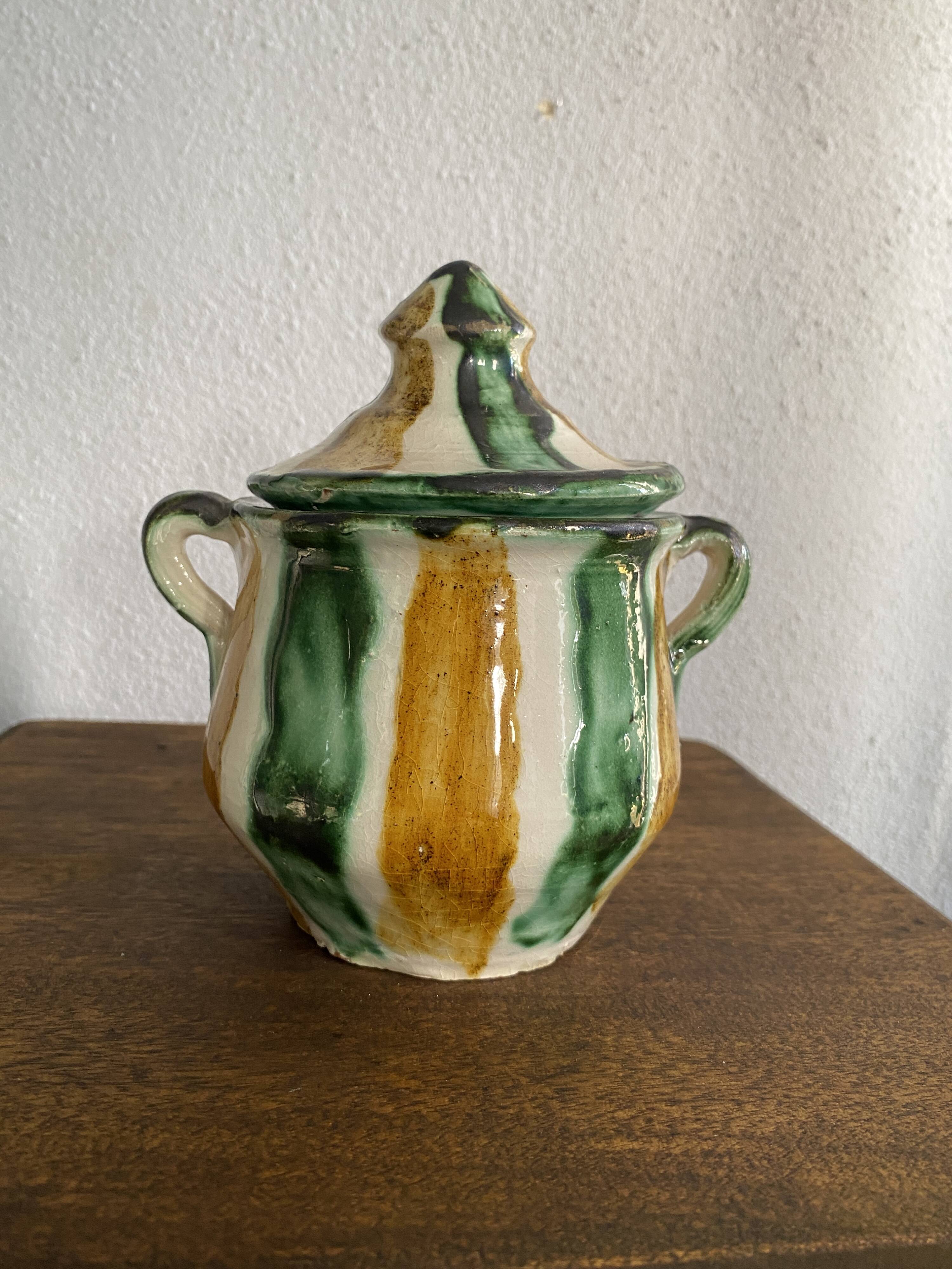 Pot à épices céramique vernissée