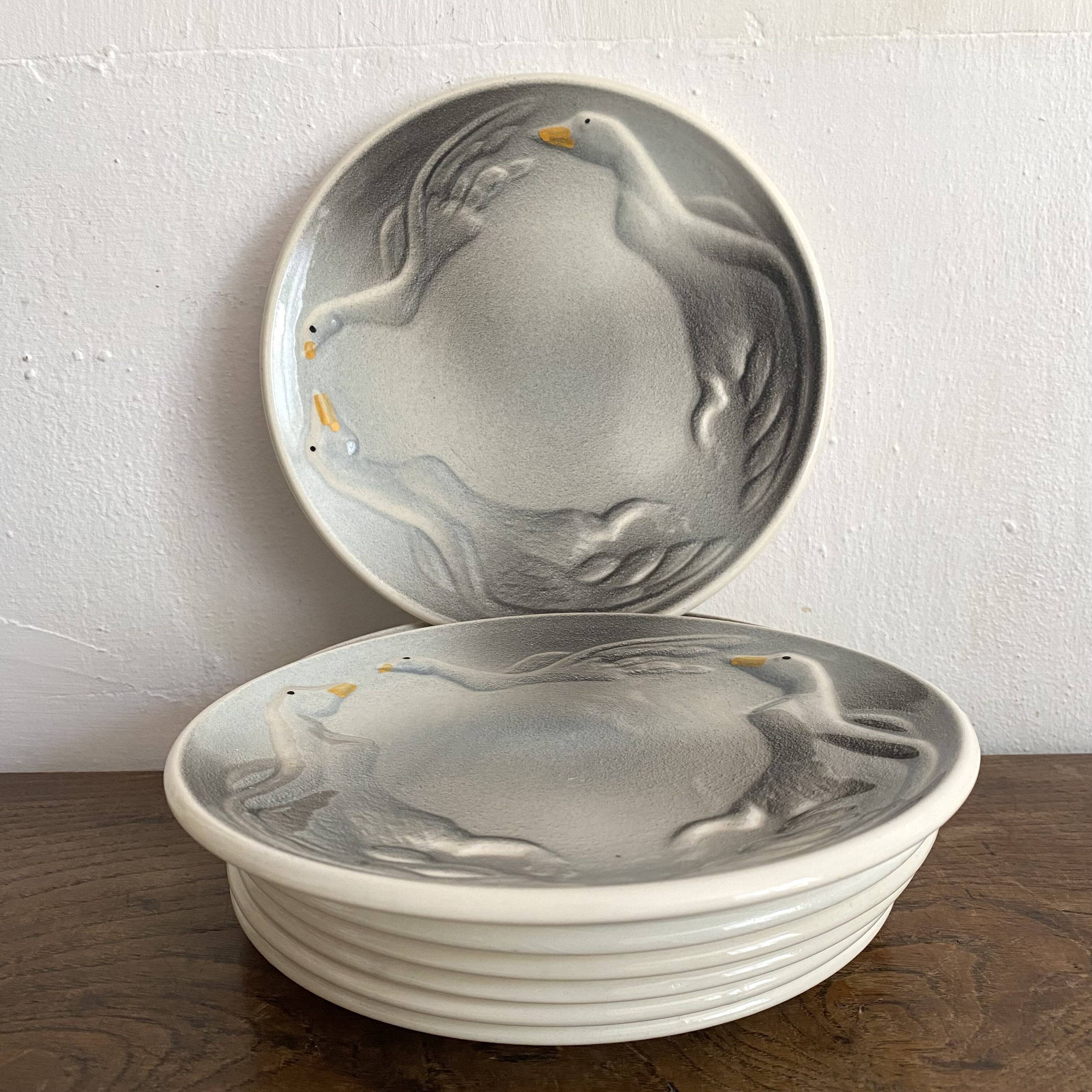 Foie gras plates from the Londe earthenware factory