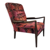Fauteuil Mid-Century avec accoudoirs bombés