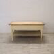Worktable In Cream Lacquered Poplar Wood, Italy Late 19th Century