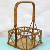 Rattan bottle holder