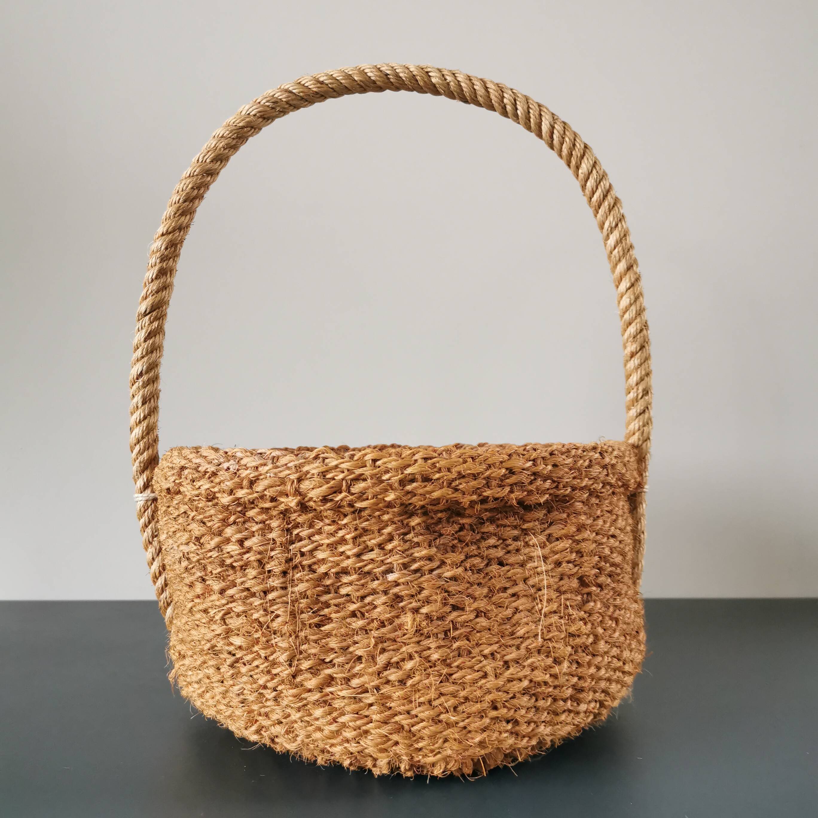 Coconut fiber basket