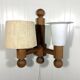 Uno Kristiansson wall lamp Pinus for Luxus Sweden 1970’s