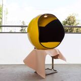 1970 fiberglass telephone booth with light