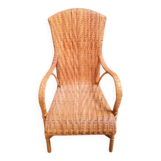 Fauteuil en osier rotin