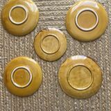 5 ceramic plates from the 1960s, Biot style