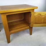 Vintage oak bedside tables