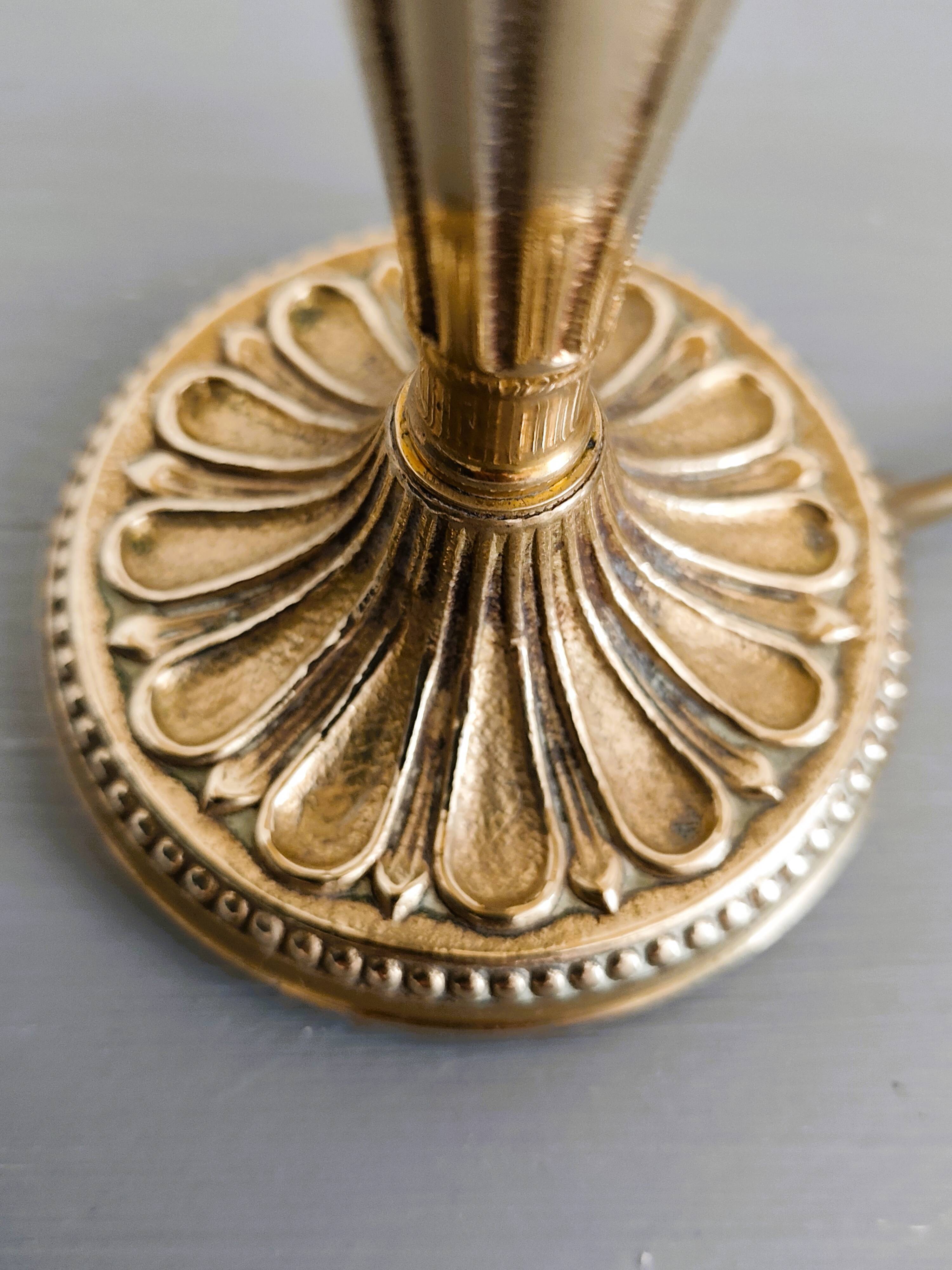 Lampe à poser ancienne en bronze
