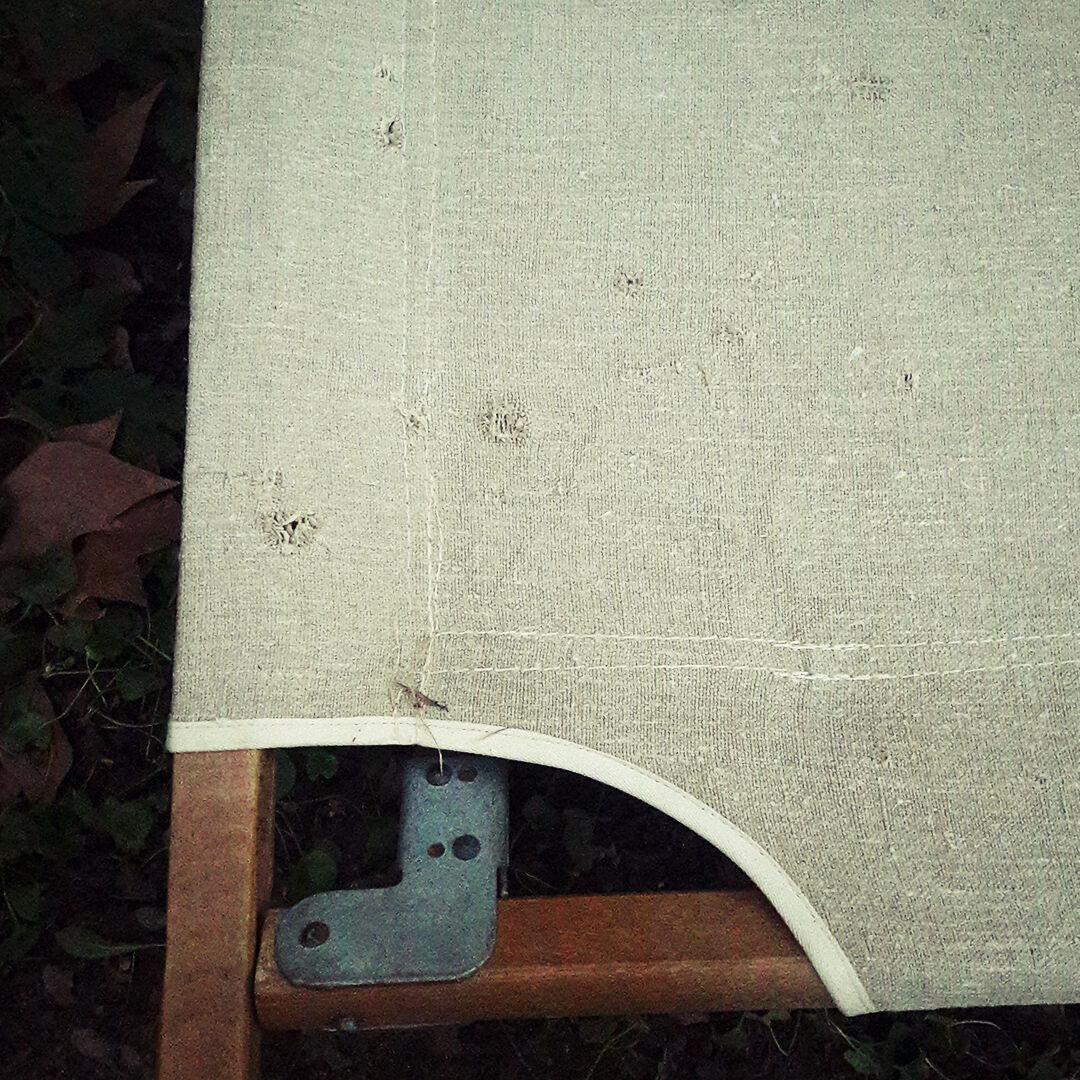 Period military camp bed