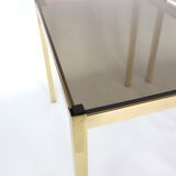 Pair of gilded metal side tables