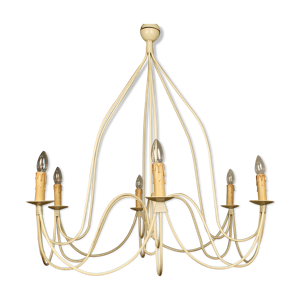lustre en fer blanc à