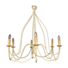 6-arm tin chandelier