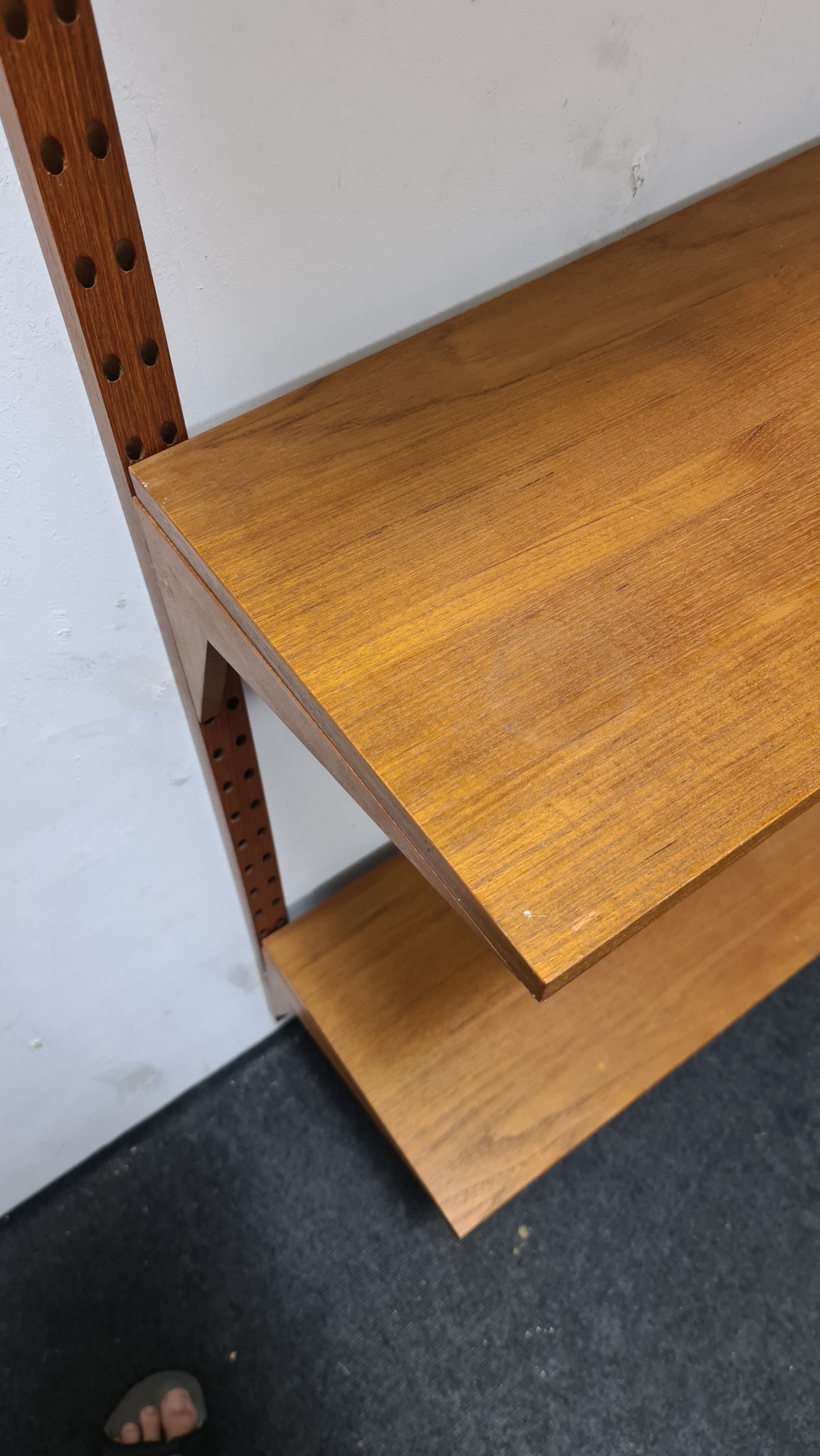 Système de mur en teck vintage par Poul Cadovious