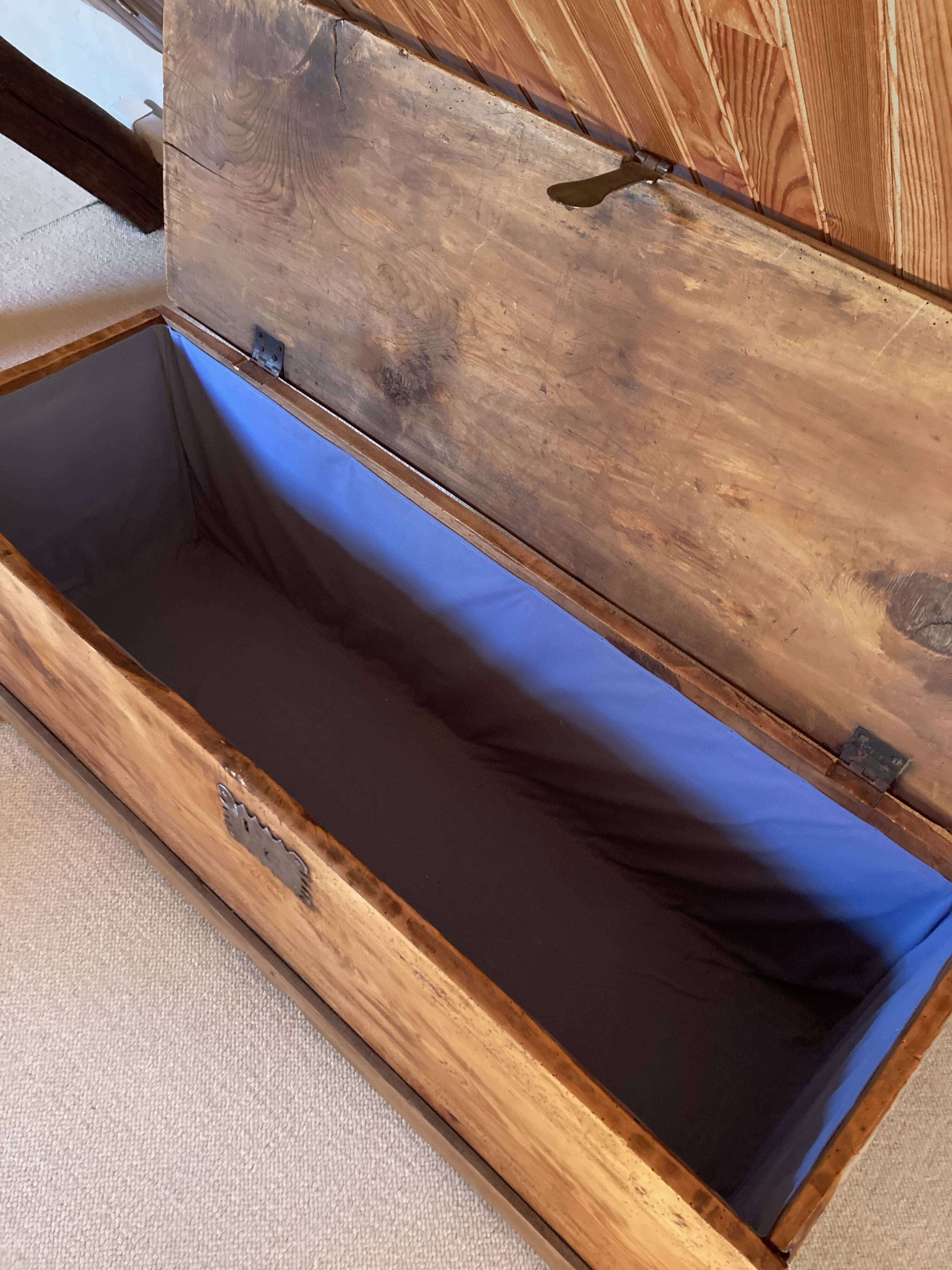 Antique solid wood chest