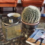 Hollywood regency golden Ice Bucket, Italy, ca. 1970s