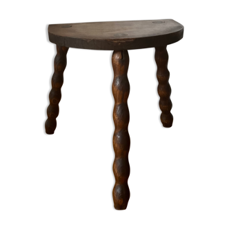 Brutalist cowherd tripod stool
