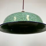 Industrial Factory Green Enamel Ceiling Lamp , 1960s