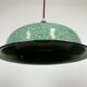 Industrial Factory Green Enamel Ceiling Lamp , 1960s