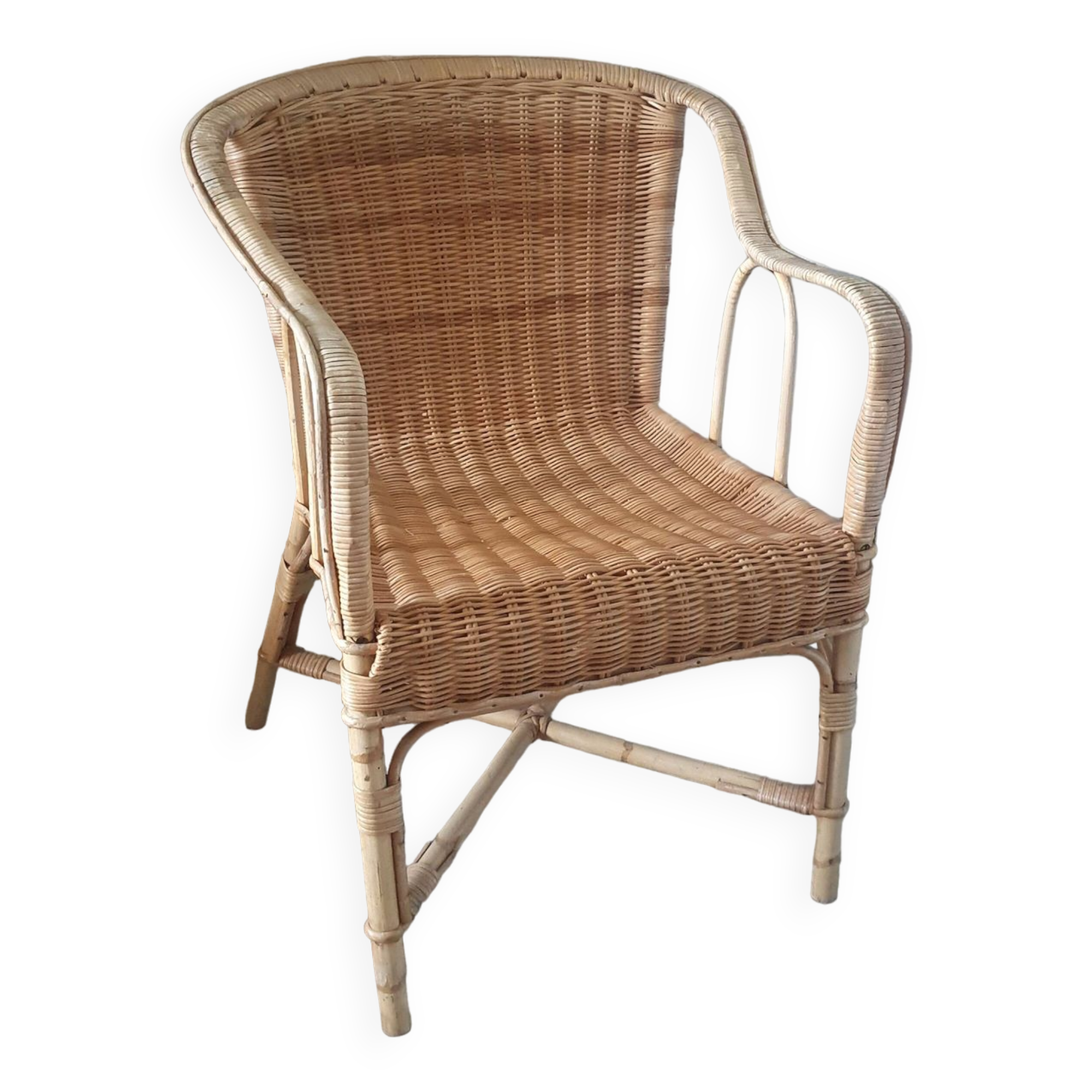 Rattan armchair