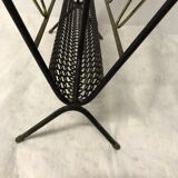 Metal black and gold magazine rack