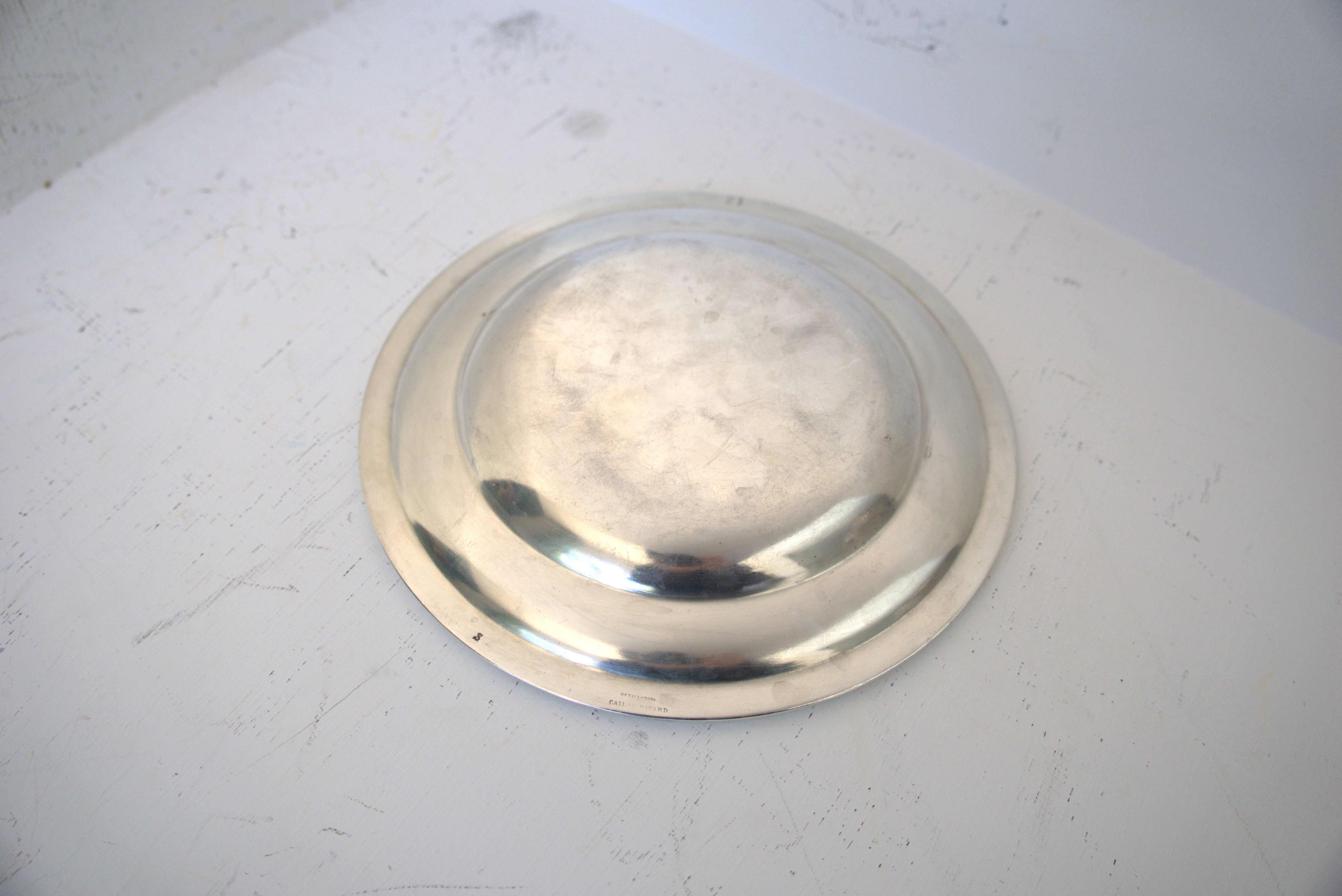 Set of silver-plated serving dishes