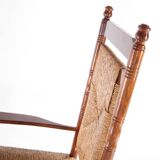 Straw rocking chair