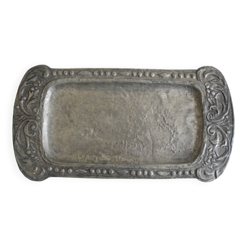 old flat tin zinc tray decorative table french tin zinc tray art nouveau