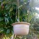 Vintage hanging cache pot - Signed studio ceramic by Griet Malfait