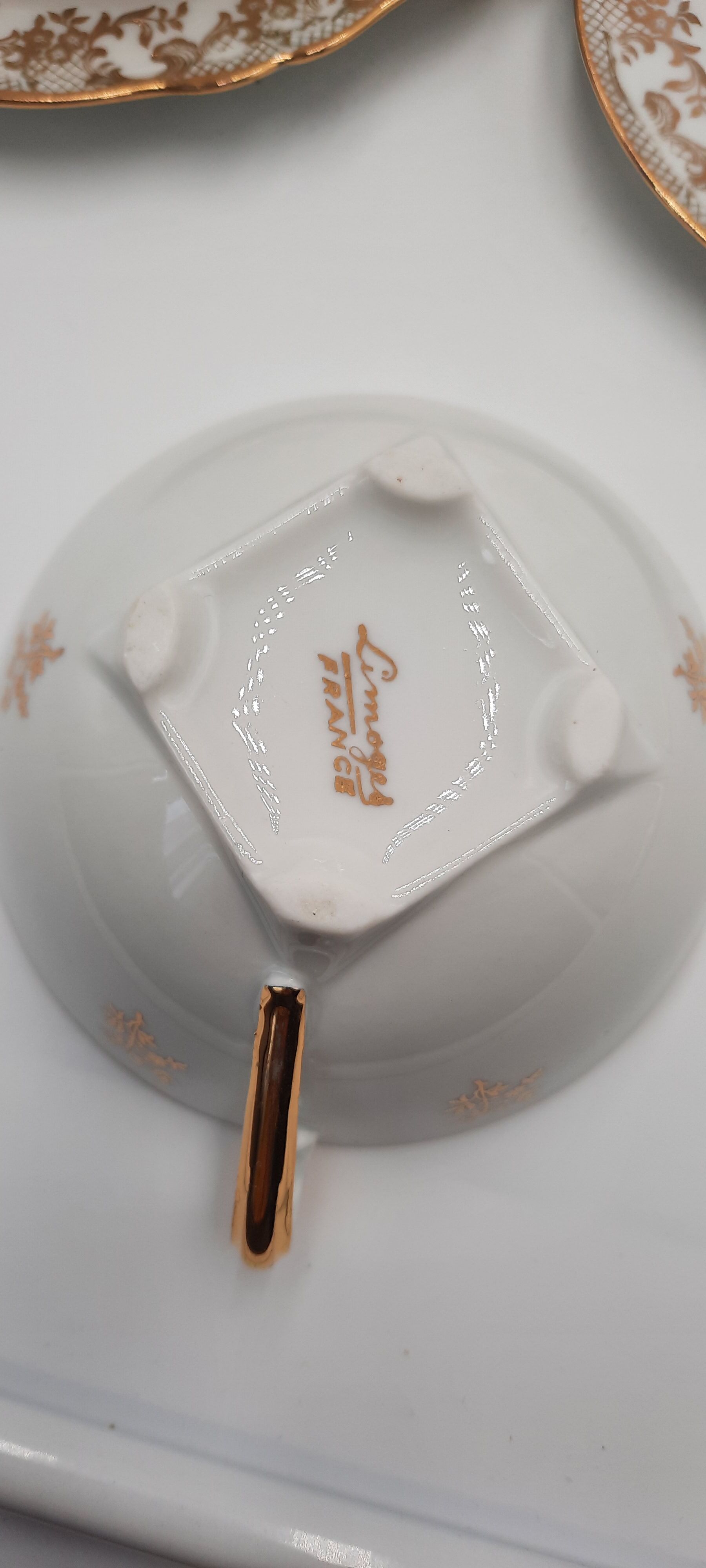 4 tea cup Limoges porcelain