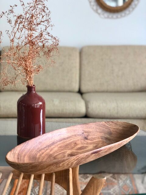 Exotic wood panière