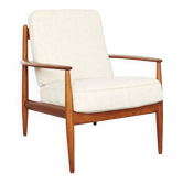 Fauteuil en teck FD118 de style mid-century par Grete Jalk pour France & Søn