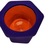 Vintage mushroom hocker or stool with storage compartment Netherlands 70's