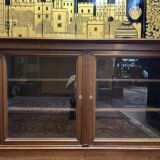 Walnut sideboard - Trade furniture / Napoleon III display cabinet