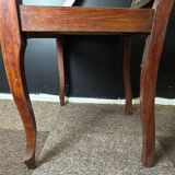 Caned hairdresser/barber chair – adjustable backrest