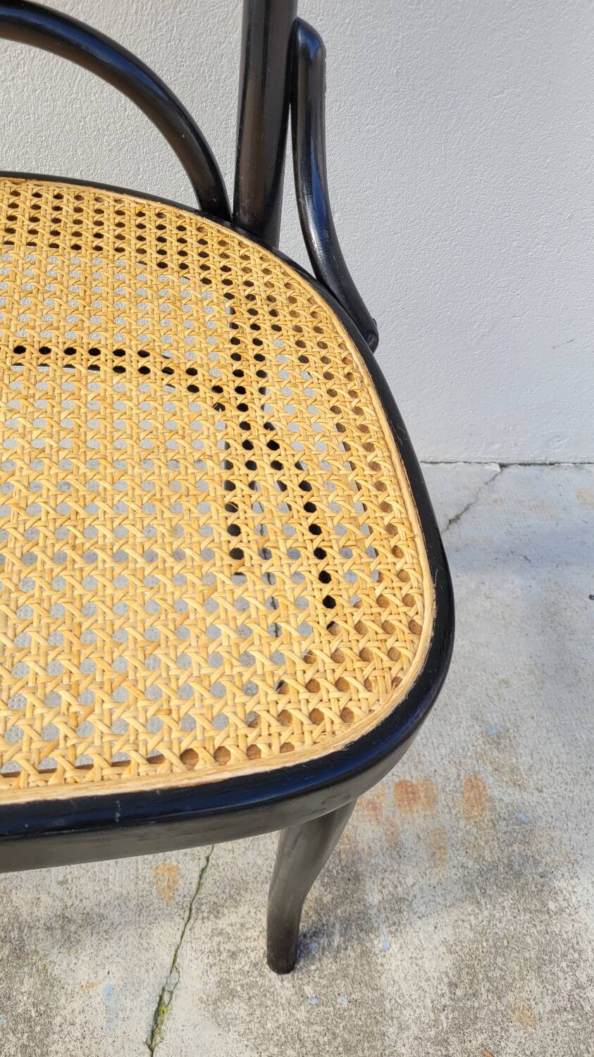 Thonet bistro chair n°17 canework and bentwood - 1900s