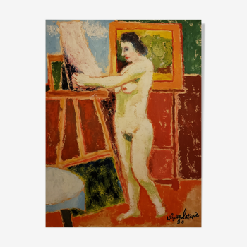 Woman at the easel
