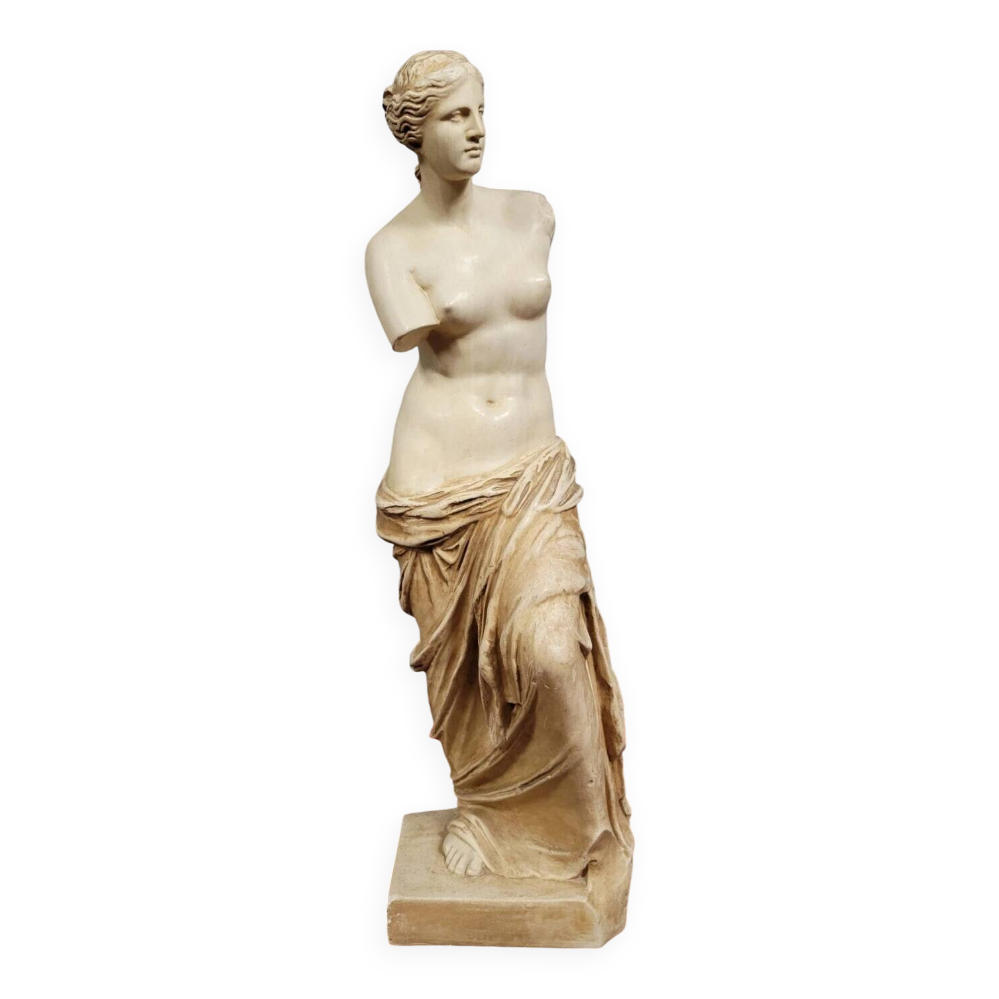 Sculpture en plâtre peint époque Napoléon III vers 1880