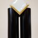 Lampadaire italien en Murano et acier 1970