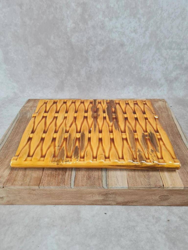 Trivet or small vintage tray signed Vallauris