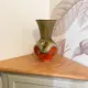 Vintage glazed ceramic vase
