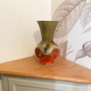 Vase vintage en céramique émaillée