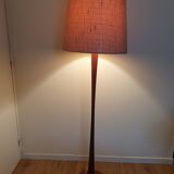 Scandinavian diabolo teak floor lamp