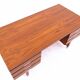 Teak desk, Eigil Petersens Mobelfabrik, Denmark, 1970s.